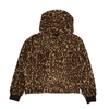 Amiri Brown Leopard Fleece Polar Hoodie