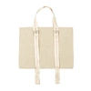OFF-WHITE WHITE CANVAS INDUSTRIAL TOTE BAG