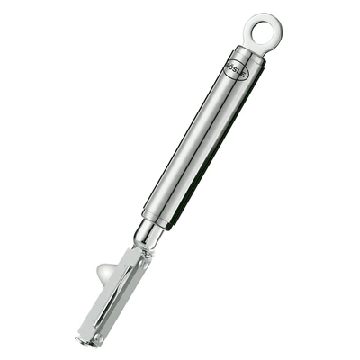 Rosle Stainless Steel Left Handed Swivel Vegetable Peeler, 7.5-inch In Silver