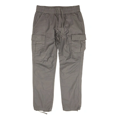 John Elliott Grey Back Sateen Cargo Trousers In Grey