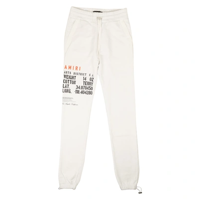 Amiri White Military Stencil Jogger Sweatpants