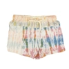 JOHN ELLIOTT WHITE RECONSTRUCTED TIE DYE SHORTS