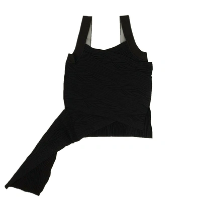 Off-white Black Moire Sleeveless Tank Top