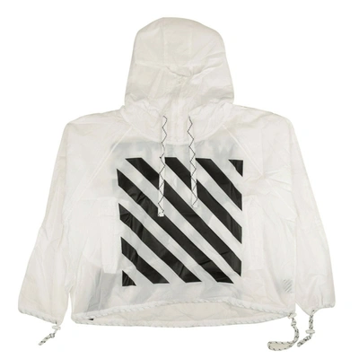 Off-white White Diagonal Anorack Jacket