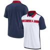 NIKE NIKE  WHITE/NAVY BOSTON RED SOX REWIND STRIPE POLO