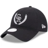 New Era Black Colorado Rockies Leaves 9twenty Adjustable Hat In Black