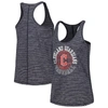 New Era Navy Cleveland Guardians Active Racerback Tank Top In Navy