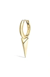 Shop Maria Tash Single Long Spike Clicker Earring In Yellow Gold