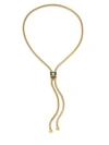 HOUSE OF LAVANDE Kemala Crystal Snake Chain Lariat Necklace