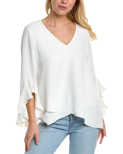 Vince Camuto Flutter Tunic In White
