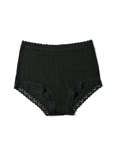 Hanky Panky Mellowluxe High Rise Boy Shorts Black