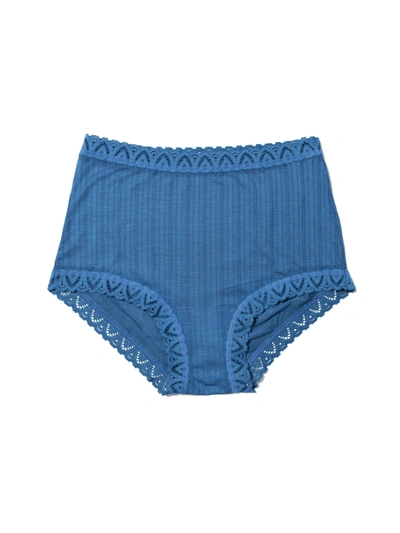 Hanky Panky Mellowluxe™ High Rise Boyshort In Blue