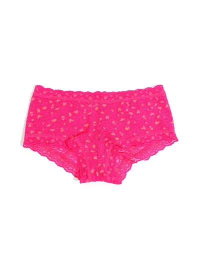 Hanky Panky Cross Dyed Leopard Boyshort In Siesta