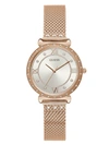 GUESS FACTORY JEWEL ROSE GOLD-TONE WATCH