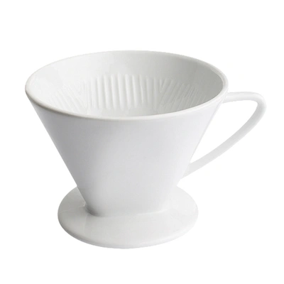 Cilio Porcelain #2 Pour Over Coffee Filter Holder In White