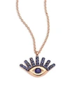 KISMET BY MILKA Evil Eye Blue Sapphire & 14K Rose Gold Pendant Necklace