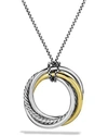 DAVID YURMAN CROSSOVER PENDANT WITH GOLD ON CHAIN,PROD154150231