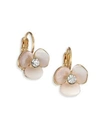 KATE SPADE WOMEN'S DISCO PANSY MOTHER-OF-PEARL LEVERBACK EARRINGS,400093608393