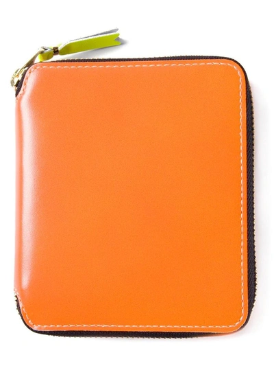 Comme Des Garçons Super Fluo Wallet Accessories In Yellow &amp; Orange