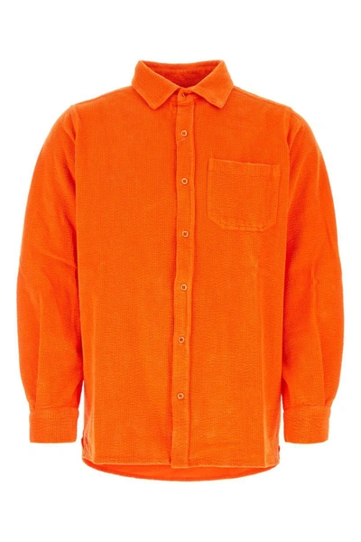 Erl Orange Corduroy Shirt