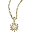 DAVID YURMAN Starburst Diamond & 18K Gold Pendant Necklace