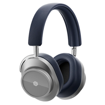 Master & Dynamic ® Mw75 Wireless Premium Leather Headphones - Silver Metal/navy
