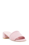 Stuart Weitzman Cayman 35 Block Slide Sandal In India Pink
