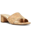 Donald Pliner Naia Cork Sandal In Beige