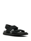 Uma Wang Uma Women's Black Slingback Velcro Sandals