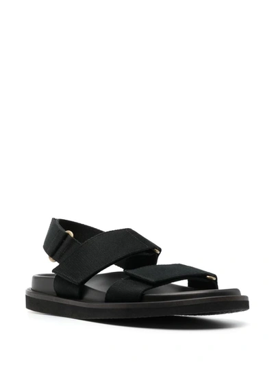 Uma Wang Touch-strap Open-toe Sandals In Black