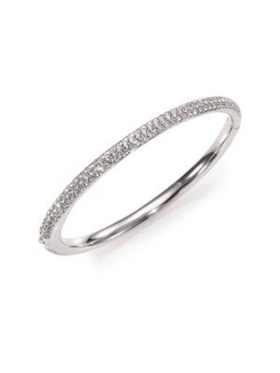 Adriana Orsini Women's Pavé Crystal Bangle Bracelet In Silver