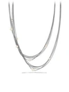 DAVID YURMAN WOMEN'S FOUR-ROW CHAIN NECKLACE WITH PEARLS,0404974619358