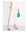 GUCCI Cropped satin trousers