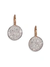 POMELLATO Sabbia Diamond & 18K Rose Gold Drop Earrings