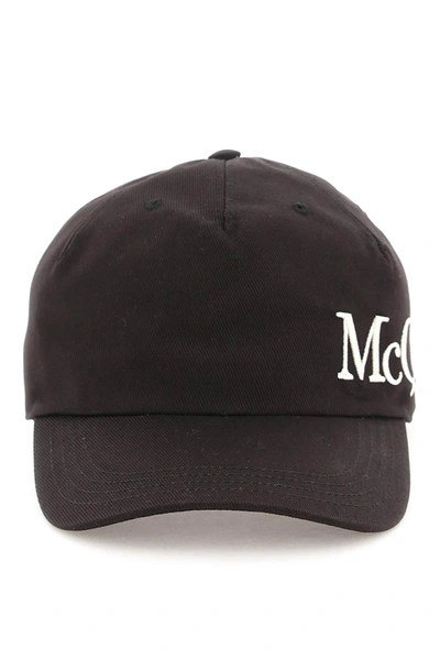 ALEXANDER MCQUEEN ALEXANDER MCQUEEN BASEBALL HAT WITH OVERSIZED LOGO