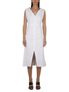 Alexander Mcqueen Cotton Dress In White