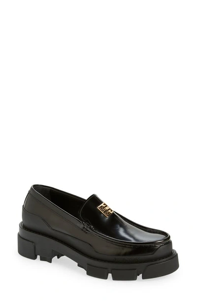 Givenchy Terra Lug Sole Loafer In Black