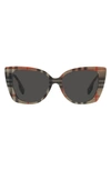 Burberry Woman Sunglass Be4393 Meryl In Rubber Gunmetal