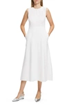 Theory Midi Dress In White