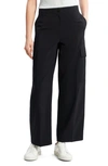 Theory Admiral Crepe Cargo-pocket Pants In Black
