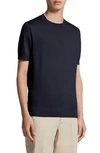 Zegna Fine Knit Short-sleeve T-shirt In Dark Blue
