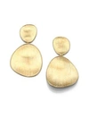 Marco Bicego WOMEN'S LUNARIA 18K YELLOW GOLD DOUBLE-DROP EARRINGS,416218631477