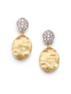 Marco Bicego WOMEN'S SIVIGLIA DIAMOND, 18K YELLOW & WHITE GOLD DROP EARRINGS,416276287234