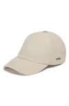 Zegna Metal Signature Twill Cap In Natural
