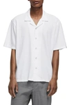 Rag & Bone Avery Camp-collar Cotton-jersey Shirt In White