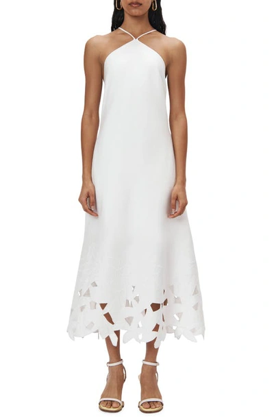 Simkhai Simone Embroidered Dress In White