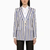 Vivienne Westwood Lelio Striped Single-breasted Blazer In Blue