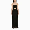 COSTARELLOS COSTARELLOS | BRIGITTA BLACK LONG DRESS,SS2356PL/M_COSTA-BLK_108-38