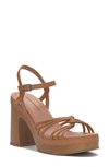 Lucky Brand Ismine Strappy Platform Sandal In Cognac