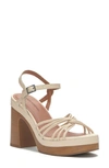 Lucky Brand Women's Ismene Strappy Platform Dress Sandals Women's Shoes In Tan/beige